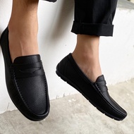 COSMOS SHOES รองเท้าหนังแบบสวม รุ่น PENNY CHAMOIS