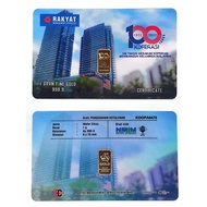 Bank Rakyat Wafer Emas (1 Gram) (Au 999.9) 24K - Edisi 100 Tahun (1922 - 2022)