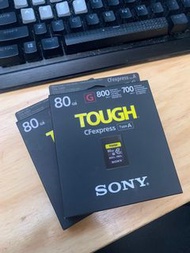 全新Sony 80 GB cfexpress type A 記憶卡 cfe-a 適合sony a7s3 fx3 fx30 fx6 a74 a7r5  等機型