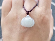 【親翠】天然翡翠 冰潤擬真蒜頭調整式繩鏈 薑絲怕蒜頭系列 特殊