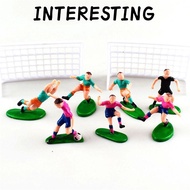 INTERESTING Set of 9 Soccer Toppers Funny 9 Soccer Players Cake Decorations for Birthday Cake