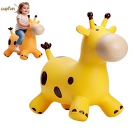 CUPFUN Giraffe Bouncy Horse, Thickened Inflatable Animals Jumping Toys, Fun Anti-fall Sturdy Rubber 