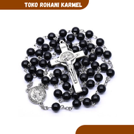 BENEDICT ROSARY (SYNTHETIC PEARL) CATHOLIC ROSARY NECKLACE/