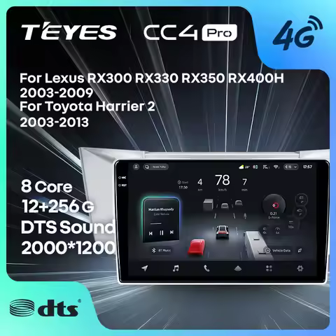 TEYES CC4 PRO For Lexus RX300 RX330 RX350 RX400H II 2 2003 - 2009 For Toyota Harrier XU30 II 2 2003 