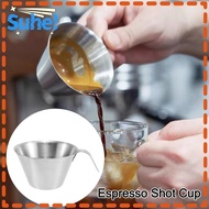 SUHE Espresso Shot Cup, 304 Stainless Steel Espresso Measuring Cup, Accessories Universal 100ml Coff