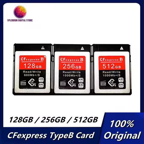 Original Professional CFexpress TypeB Memory Card 128GB 256GB 512GB CFE Memory Card For Z8 Z9 Digita