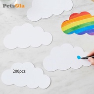 [PETSOLA] Cutouts DIY Craft Versatile Background Bulletin Board Decoration Cardstock for Window Door
