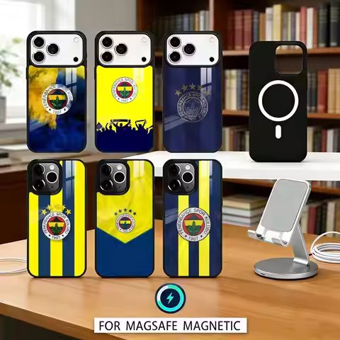 1pc T-Turkey Fenerbahce-E Phone Case For iPhone 17,16,15,14,13,12,Pro,Max For Magsafe Magnetic Wirel