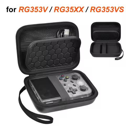 Hard Carrying Case for RG353V RG35XX RG353VS Handheld Game Console Storage Bag Organizer Case Protec