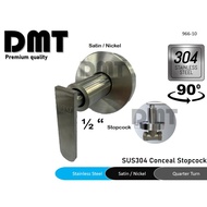  Pemium SUS304 Concealed Stop Cock / Stopcock, Shower Valve, Control Valve, Stainless Steel Satin Matt Nick