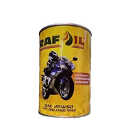 Nhớt xe côn tay-xe máy UAE Rafoil 20W50 nhớt tổng hợp UAE cho xe máy 20W50 lon 1L