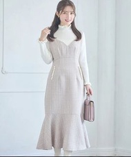 全新轉賣 日本品牌 TOCCO CLOSET 口袋珠珠吊帶魚尾裙