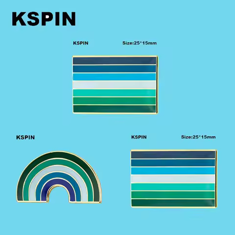 New Gay Pride Flag Lapel Pin Flag badge Brooch Pins Badges