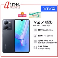 Vivo Y27 5G (8GB+8GB Extended RAM) +NTUC Voucher + Free Gift *2 Years Warranty By Vivo*