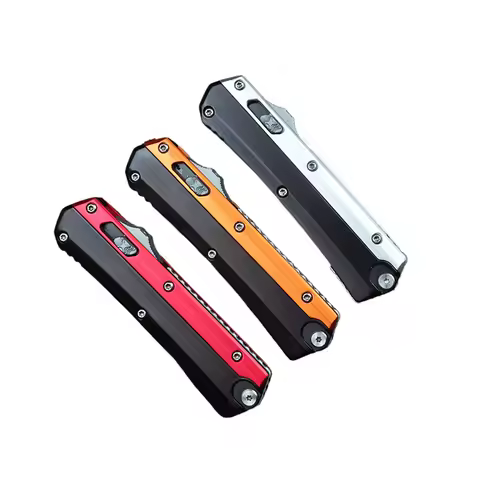 Micro OTF Knife Glykon Tech Pocket Knives M390 Blade Outdoor Camping Self Defense Zinc Aluminum Allo