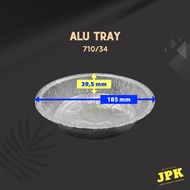 Aluminum foil tray 710/34 - 710 ML (D: 18.5 cm)