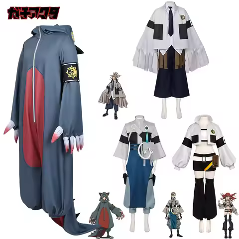 Rudo Enjin Zanka Riyo Gita Cosplay Costume GACHIAKUTA Cleaner Raider Outfit Full Set For Men Women H