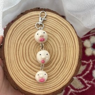 可愛笑臉三連鑰匙圈