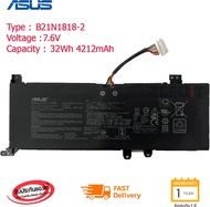 (ส่งฟรี ประกัน 1 ปี) Asus แบตเตอรี่ โน๊ตบุ๊ค Battery Notebook B21N1818-2 ASUS VivoBook X509JA X509JB