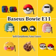 【Discount】For Baseus Bowie E11 Case Creative Cartoons Soft Silicone Earphone Case Casing NO.1