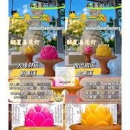 7 Oct 2025 🌺 Buddhist Lent - Pink Relations & Weath / Gold Change & Improve Luck - 2x Lotus Candle P