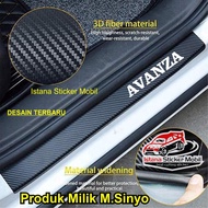 stiker sill plate mobil avanza carbon 3d sticker pengam pintu mobil to