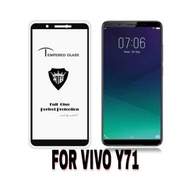 Vivo Y71 Tempered Glass Full Cover 5D Color 6D/ 9D/ - Black