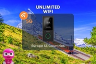 4G Pocket WiFi สำหรับใช้ที่ 53 ประเทศในยุโรป (รับที่สนามบินมาเลเซีย)