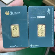high-quality free shipping Perth 100g 20g 1oz 10g Sealed packing gift Copper Gold Bar 24k Gold Plate