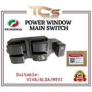 Perodua Myvi Alza Viva Genuine Power Window Main Switch (84820-BZ010)