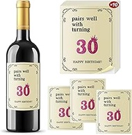 Wine Bottle Labels, 30th Birthday Party Decorations for Her Wine Bottle Labels Ideas, 30 Years Old B