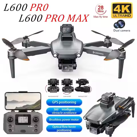 L600 PRO/L600 PRO MAX GPS Drone 4K Professional HD Camera 3-Axis Gimbal 5G FPV Brushless Optional Av