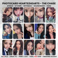 Photocard HEARTS2HEARTS H2H THE CHASE - Photocard PC 2 Sides Unofficial Kpop Merch Card