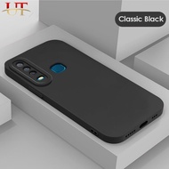 Original Liquid Silicone Soft Case For VIVO Y17 Y3S Y11 Y12 Y15 Y53S 5G Y51 Y31 VIVO 1901 1902 1904 Fiber Cloth Velvet Lining All-inclusive Lens Protection Casing