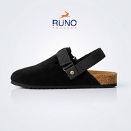 Boston Back Strap Mules Clog Classic Sole Runo Project - Men's Footbed Cork Birken Model Sandals - C