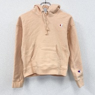古著Champion Reverse Weave 衛衣/連帽衫，鮭魚粉紅色，XS 碼