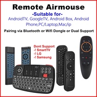 Airmouse + Remote TV ATV with Keyboard M5 G60S Pro | G20S G10S G10BTS G7BTS G7V PRO | Bluetooth | MX