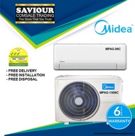 R32 Midea Inverted System 1 Aircon 9000 BTU (FREE 1 Time Cleaning Service)