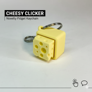 Cheesy Clicker Fidget Keychain