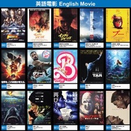 日本電影宣傳單張 DM B5 小海報 **英語電影** 狂野時速10 / 奪寶奇兵之命運時鐘 / 職業特工隊：死亡清算上集 / 小熊維尼：血與蜜 / 閃電俠 / 洛奇系列：王者之後3 / Barbie
