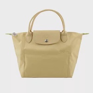 LONGCHAMP S號短把LE PLIAGE GREEN摺疊水餃包 (小麥黃)