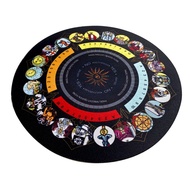 TO Altar Tarot Card Tablecloth Round Astrology Soft Cloth Cushion Rubber Pad Diameter 22cm 8 66in