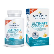 Ultimate Omega-D3, Lemon Flavor - 90 Soft Gels - 1280 mg Omega-3 + 1000 IU Vitamin D3 - Omega-3 Fish