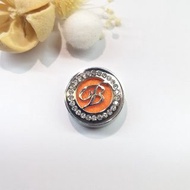 (現貨/全新) 銀色 “B" 英文字母款15mm香薰口罩扣 / 15mm Essential Mask Pins