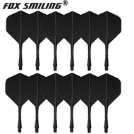 Fox Smiling 12pcs Dart Pin Flights And Shafts 2BA Screw Soft In-one Dart Flight Durable Anti-fall