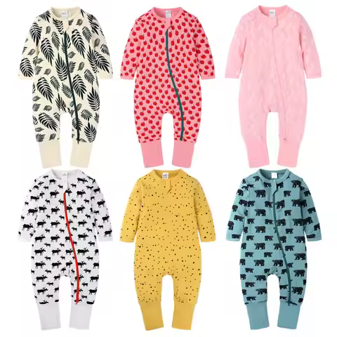 Sleepwear For Newborns Jumpsuits Baby Girl Clothes 3 To 6 12 24 Months Boy Costume Infant Bodysuits 