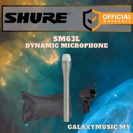 Shure SM63L Dynamic Microphone with Extended Handle - Champagne (SM-63L / SM-63 / SM63)