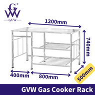 GVW 9602 Stainless Steel Kitchen Stove Rack / Gas Rack / Cooking Table/ Multipurpose Rack/ Rak Dapur