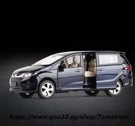 High simulation Honda Odyssey,1:32 scale alloy pull back car model,diecast metal toy vehicles 6 open