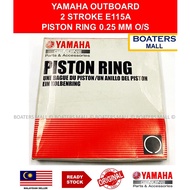 YAMAHA OUTBOARD 61U-11601-20 PISTON RING SET ( 0.25 MM 0/S ) 2STROKE E115A 100% ORIGINAL -BOATERS MALL